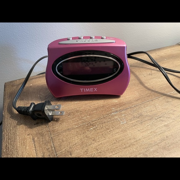 Pink Timex Nightstand Alarm Clock - Picture 6 of 6